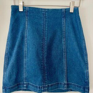 Free People Denim Mini Skirt